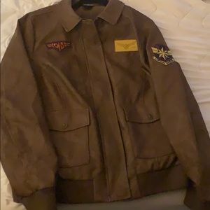 Authentic “her universe”captain marvel leather jkt